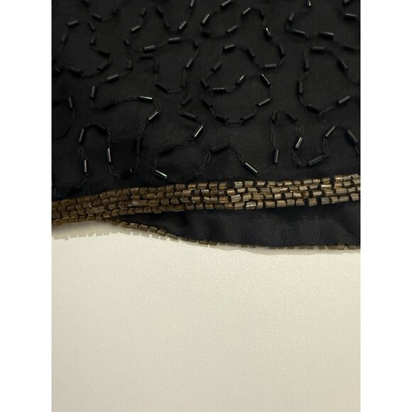 VTG Sequin Silk Dress Set Womens L Floral Blazer Cruise Holiday Formal Y2K NWT - Picture 3 of 16